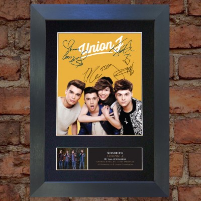 Union J Pre-Printed Autograph 2