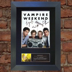 Vampire Weekend Pre-Printed Autograph