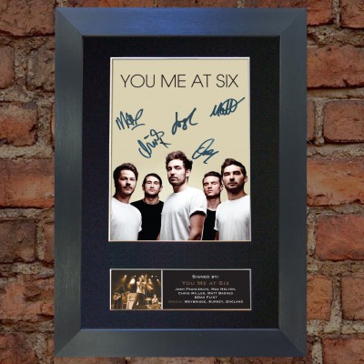 You Me at Six Pre-Printed Autograph