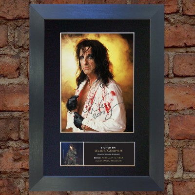 Alice Cooper Pre-Printed Autograph