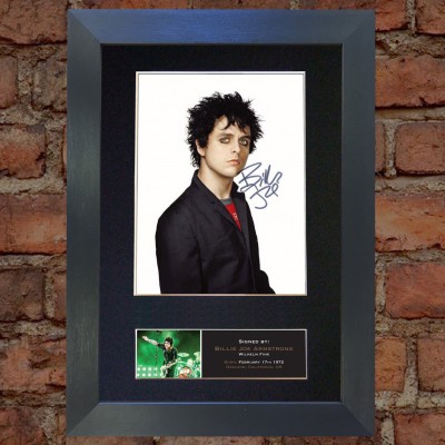 Billie Joe Armstrong Pre-Printed Autograph 2 (Green Day)