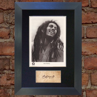 Bob Marley Pre-Printed Autograph