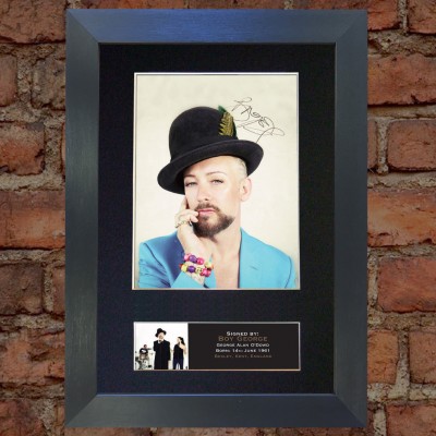 Boy George Pre-Printed autograph (Culture Club)