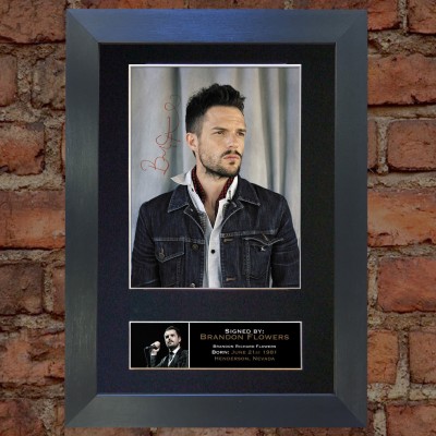 Brandon Flowers Pre-Printed autograph (The Killers)