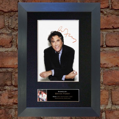 Bryan Ferry Pre-Printed Autograph (Roxy Music)