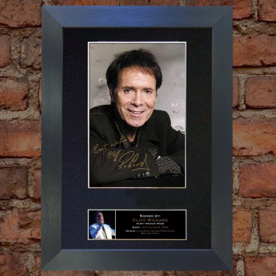 Cliff Richard Pre-Printed Autograph