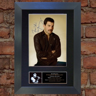 Freddie Mercury Pre-Printed autograph AFTAL 1