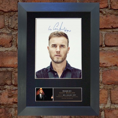 Gary Barlow Pre-Printed Autograph (Take That)