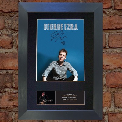 George Ezra Pre-Printed autograph