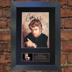 George Michael Pre-Printed autograph 1