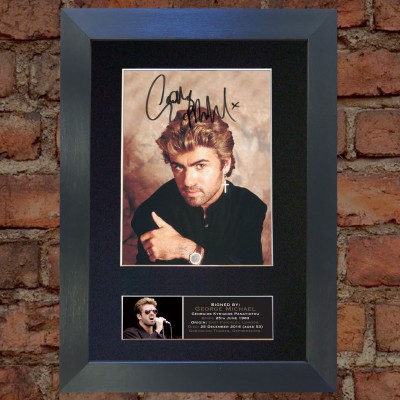 George Michael Pre-Printed autograph 1
