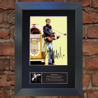 George Michael Pre-Printed autograph 2