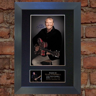 Glen Campbell Pre-Printed Autograph