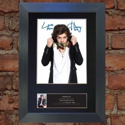 Harry Styles Pre-Printed Autograph