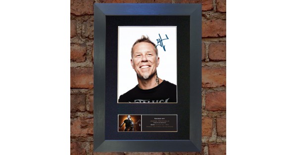 James Hetfield Pre Printed Autograph Metallica