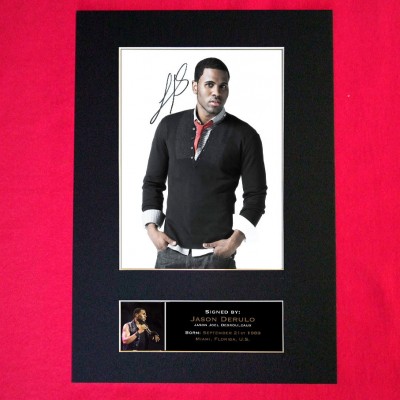 Jason Derulo Pre-Printed Autograph