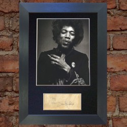 Jimi Hendrix Pre-Printed Autograph