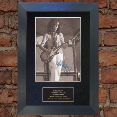 Jimmy Page Pre-Printed Autograph