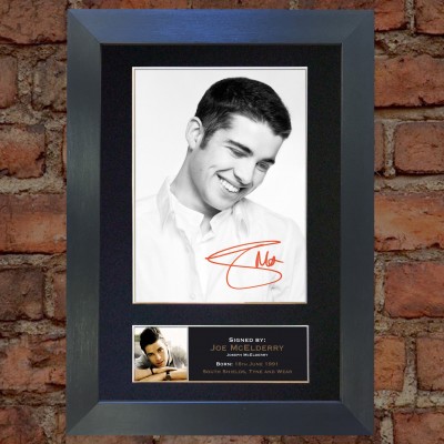 Joe McElderry Pre-Printed Autograph