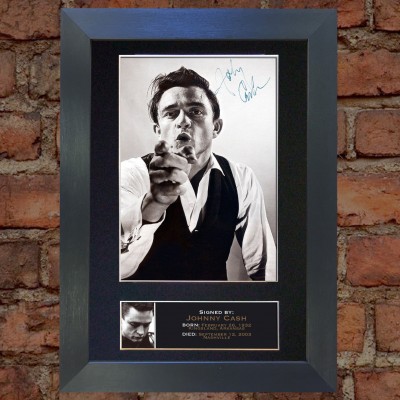 Johnny Cash Pre-Printed Autograph