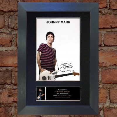 Johnny Marr Pre-Printed Autograph