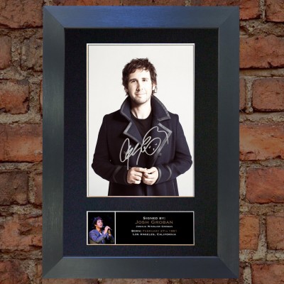 Josh Groban Pre-Printed Autograph