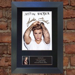 Justin Bieber Pre-Printed Autograph 1