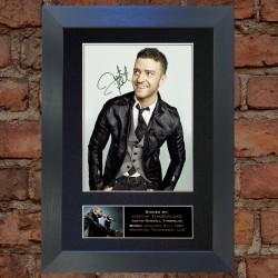 Justin Timberlake Pre-Printed Autograph