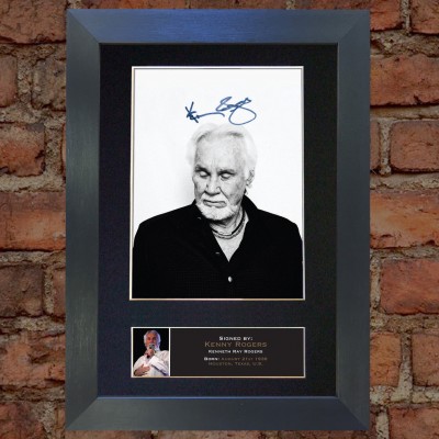 Kenny Rogers Pre-Printed Autograph