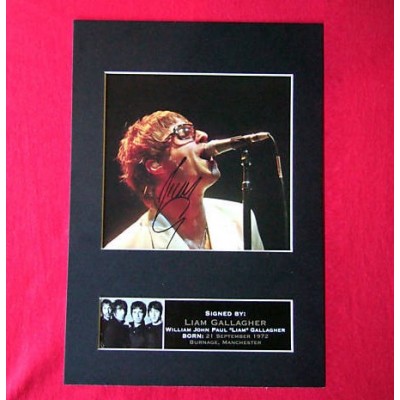 Liam Gallagher Pre-Printed Autograph (Oasis)