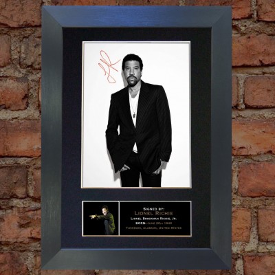 Lionel Richie Pre-Printed Autograph