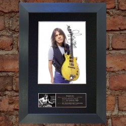 Malcolm Young Pre-Printed Autograph (AC/DC)