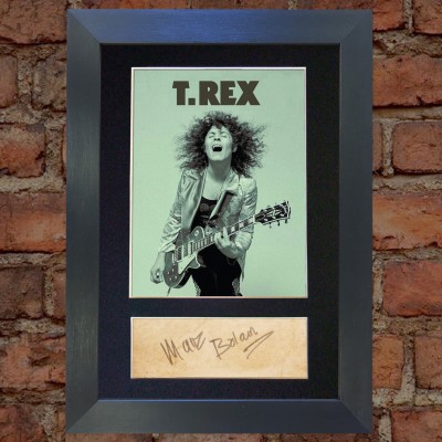 Marc Bolan Pre-Printed Autograph (T Rex)