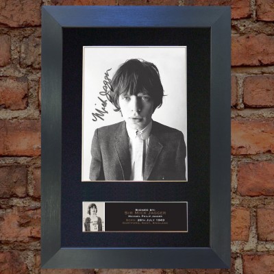 Mick Jagger Pre-Printed Autograph (The Rolling Stones)