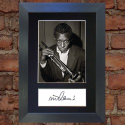 Miles Davis Pre-Printed Autograph