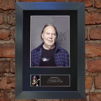 Neil Young Pre-Printed Autograph