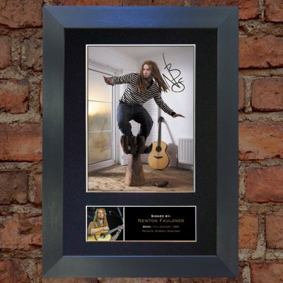 Newton Faulkner Pre-Printed Autograph