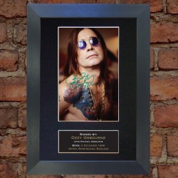 Ozzy Osbourne Pre-Printed Autograph