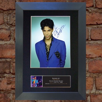 Prince Pre-Printed Autograph