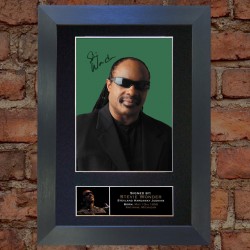 Stevie Wonder Pre-Printed Autograph