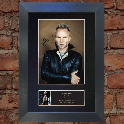 Sting Pre-Printed Autograph