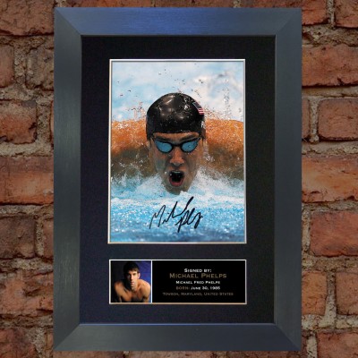 Michael Phelps Pre-Printed Autograph