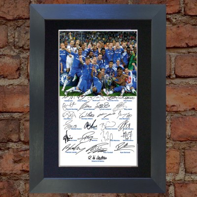 Chelsea FC team Pre-Printed Autograph