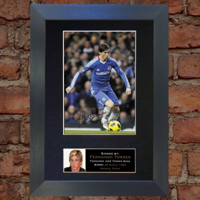 Fernando Torres Pre-Printed autograph (Chelsea)