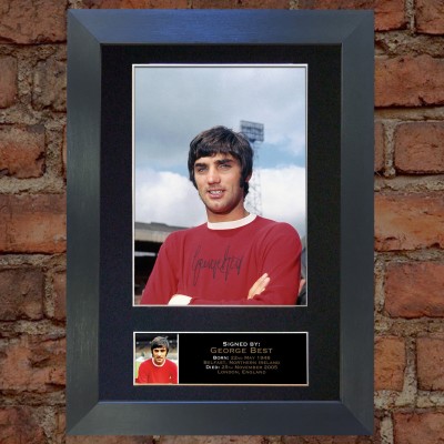 George Best Pre-Printed autograph (Man United)