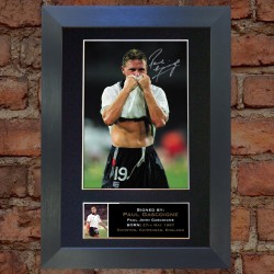 Paul Gascoigne Pre-Printed Autograph (England; Newcastle United)