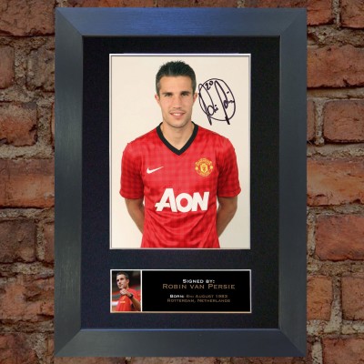 Robin van Persie Pre-Printed Autograph 1 (Man United)