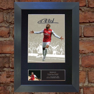 Thierry Henry Pre-Printed Autograph (Arsenal)