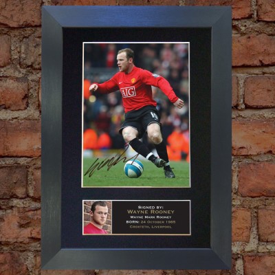 Wayne Rooney Pre-Printed Autograph 2 (Man United)