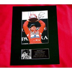 Ayrton Senna Pre-Printed Autograph